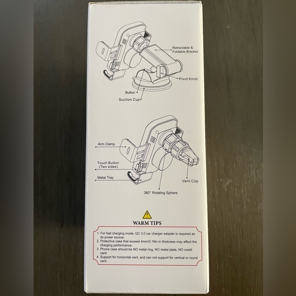 Wireless Car Charger and Mount M12 - Picture 2 of 6